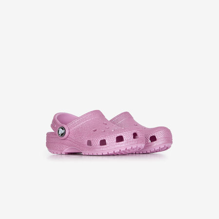 CROCS CLASSIC CLOG GLITTER ROSA NEONATO