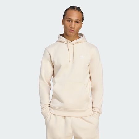 ADIDAS ORIGINALS HOODIE ESSENTIAL TREFOIL BEIGE/BIANCO UOMO