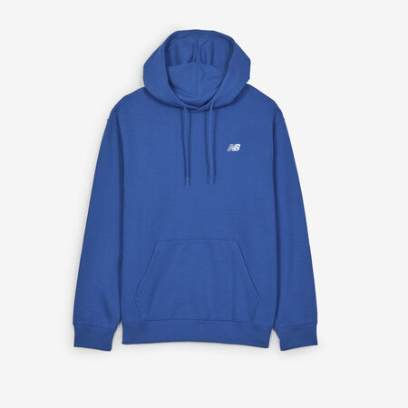 NEW BALANCE HOODIE SMALL LOGO BLU/BIANCO UOMO