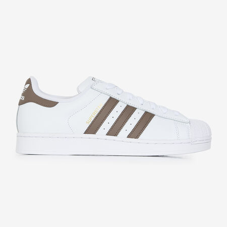 ADIDAS ORIGINALS superstar SUPERSTAR BIANCO/MARRONE UOMO
