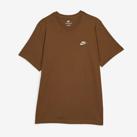TEE SHIRT CLUB : MARRONE/BIANCO