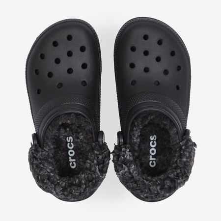 CROCS FLEECE LINED CLOG NERO DONNA