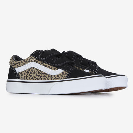 VANS old skool OLD SKOOL V NERO/LEOPARDO BAMBINO