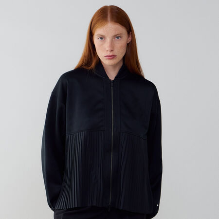 NIKE JACKET FZ PLEATED NERO/BEIGE DONNA