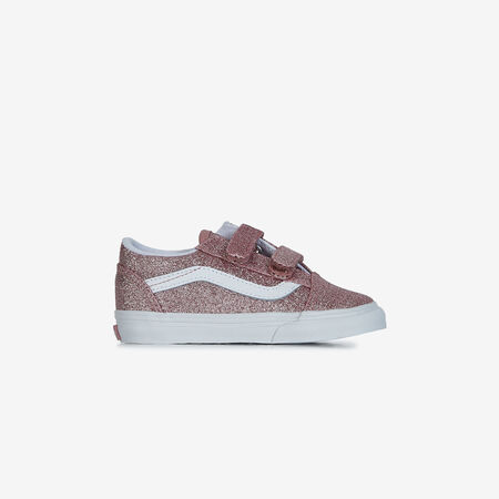 VANS old skool OLD SKOOL V GLITTER ROSA NEONATO