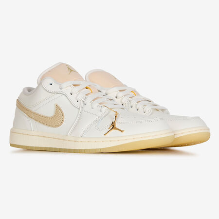 JORDAN AIR JORDAN 1 LOW SHIMMER BIANCO/DORATO DONNA