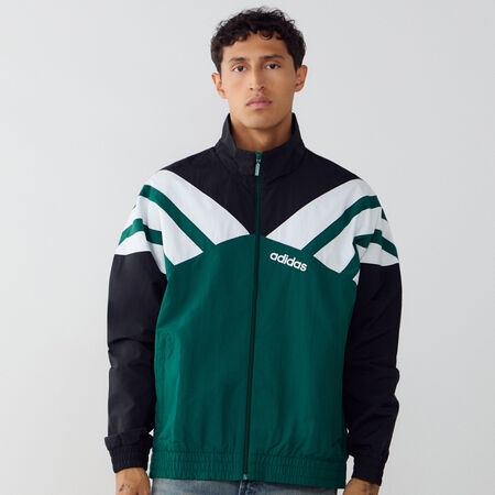 ADIDAS ORIGINALS JACKET FZ TRACKTOP VERDE/NERO UOMO