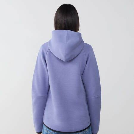 NIKE JACKET ZIP TECH FLEECE BLU/NERO DONNA