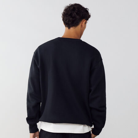 JORDAN FELPA CREW ESSENTIAL NERO UOMO