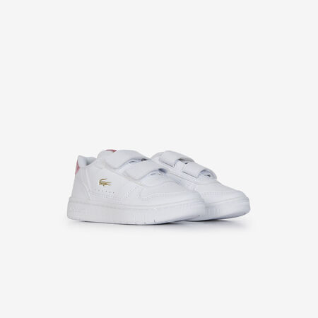 LACOSTE T-CLIP SET MONOGRAM BIANCO/ROSA NEONATO
