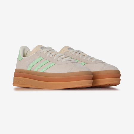 ADIDAS ORIGINALS gazelle GAZELLE BOLD BEIGE/VERDE RAGAZZO