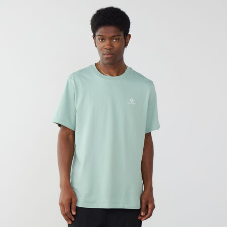 CONVERSE TEE SHIRT STAR CHEVRON EMBROIDERED VERDE/BIANCO UOMO