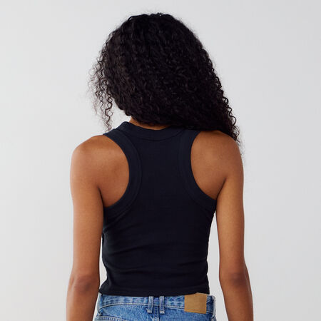 NIKE TOP TANK KNIT CHILL NERO/BIANCO DONNA