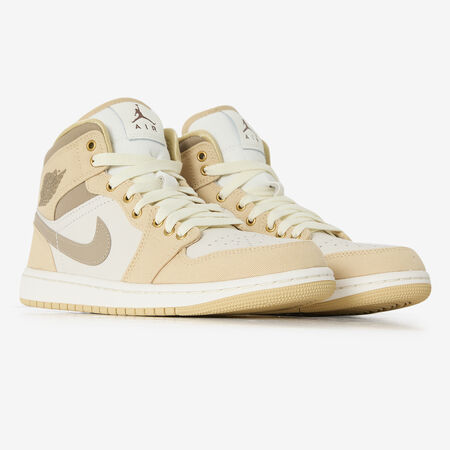 JORDAN air jordan 1 AIR JORDAN 1 MID BIANCO/KAKI DONNA