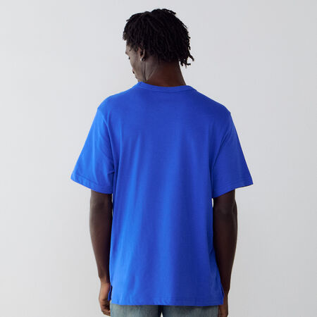 JORDAN TEE SHIRT CENTERED LOGO BLU/NERO UOMO
