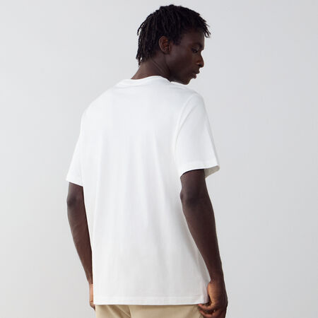 NIKE TEE SHIRT CLUB BIANCO/DORATO UOMO