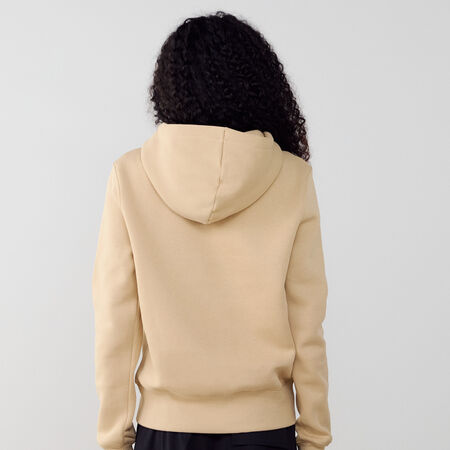 NIKE HOODIE CLUB CENTERED LOGO BEIGE DONNA