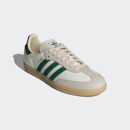 ADIDAS ORIGINALS samba SAMBA OG BIANCO/VERDE UOMO