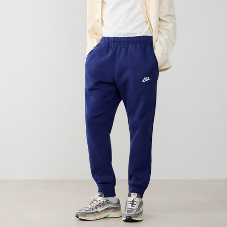 NIKE PANT JOGGER CLUB BLU SCURO/BIANCO UOMO