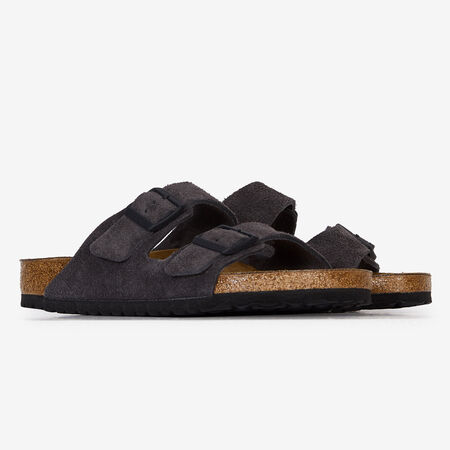 BIRKENSTOCK arizona ARIZONA SUEDE VELVET GRAY GRIGIO SCURO UOMO