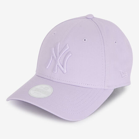 NEW ERA 9FORTY WOMEN NY LEAGUE ESSENTIAL LILLA/BIANCO UOMO