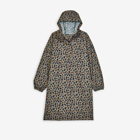 AIGLE PONCHO LEOPARD MARRONE DONNA
