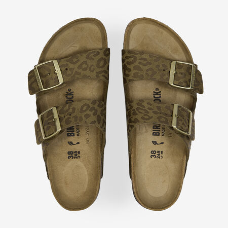 BIRKENSTOCK ARIZONA CHEETAH KAKI DONNA