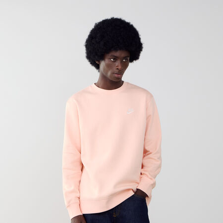 NIKE SWEAT CREW CLUB ROSA/BIANCO UOMO