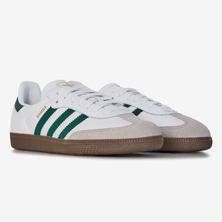 ADIDAS ORIGINALS samba SAMBA OG BIANCO/VERDE UOMO