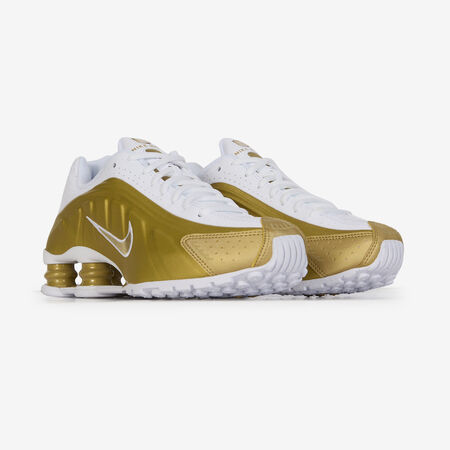 NIKE SHOX R4 BIANCO/DORATO RAGAZZO