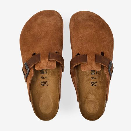 BIRKENSTOCK boston BOSTON LEATHER MIX COGNAC MARRONE UOMO