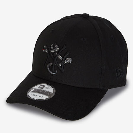 NEW ERA 9FORTY NY SNAKE EMBROIDERY LOGO NERO UOMO