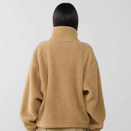 ADIDAS ORIGINALS JACKET FZ SHERPA MARRONE DONNA