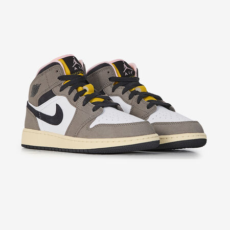JORDAN air jordan 1 AIR JORDAN 1 MID KAKI/BIANCO RAGAZZO