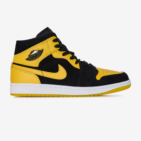 JORDAN AIR JORDAN 1 MID NERO/GIALLO UOMO