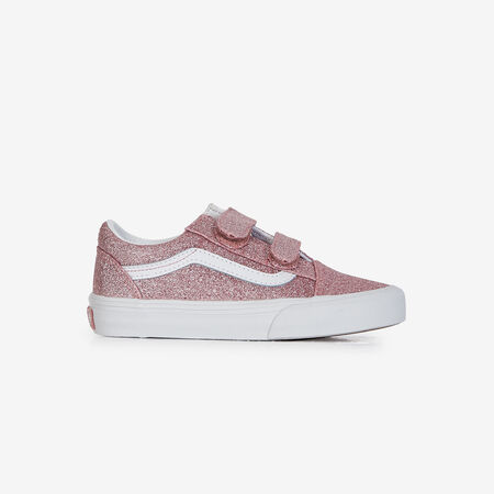 VANS old skool OLD SKOOL V GLITTER ROSA BAMBINO