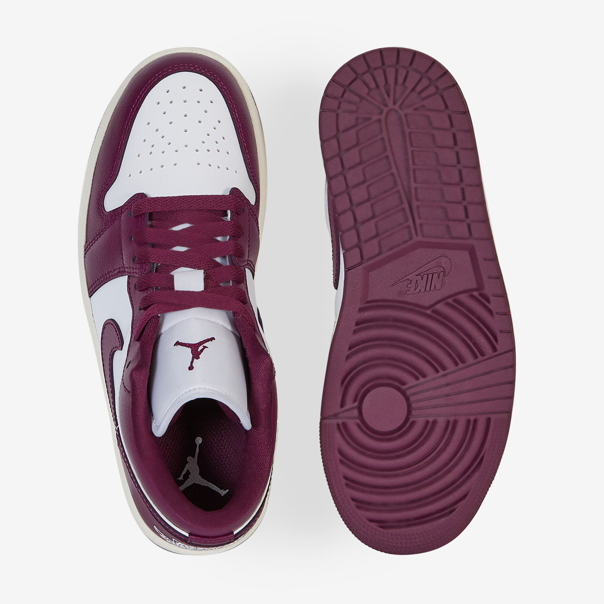 JORDAN AIR JORDAN 1 LOW BIANCO BORDEAUX SNEAKERS DONNA Courir