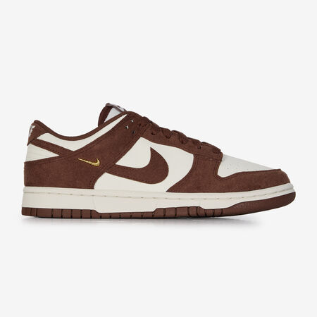 NIKE dunk DUNK LOW SUEDE MINI SWOOSH BIANCO/MARRONE DONNA