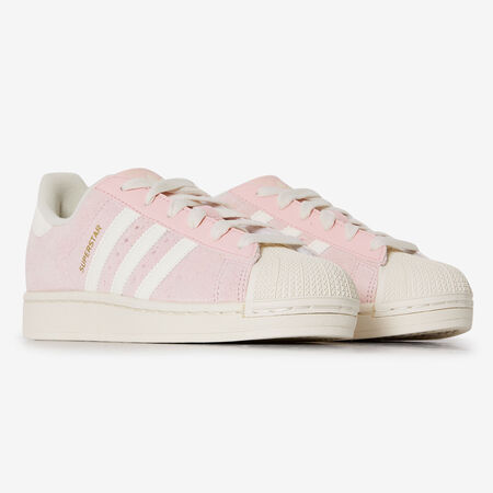 ADIDAS ORIGINALS superstar SUPERSTAR II SUEDE ROSA/BIANCO DONNA