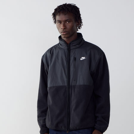 NIKE JACKET FZ CLUB WINTERIZED NERO/BIANCO UOMO