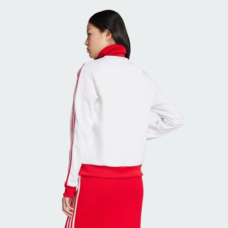 ADIDAS ORIGINALS JACKET FZ ADICOLOR CLASSICS BIANCO/ROJO DONNA