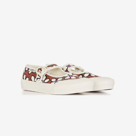 VANS MARY JANE FLOWERS MARRONE/BEIGE BAMBINO