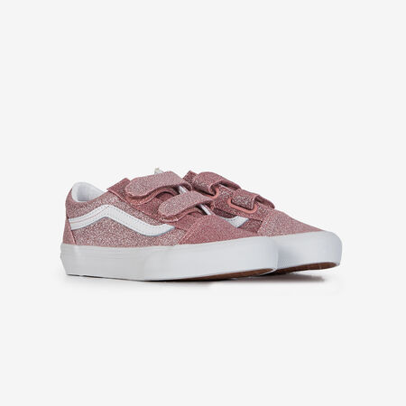 VANS old skool OLD SKOOL V GLITTER ROSA BAMBINO