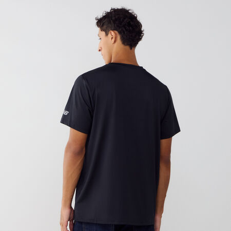 NEW BALANCE TEE SHIRT BIG LOGO NERO/BIANCO UOMO