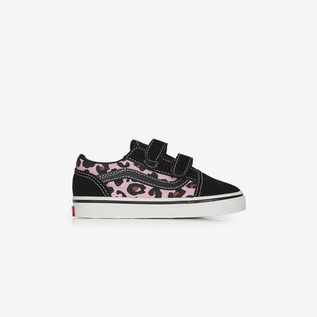 OLD SKOOL V LEOPARD : NERO/ROSA