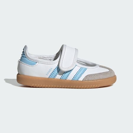 ADIDAS ORIGINALS samba SAMBA JANE BIANCO/BLU NEONATO