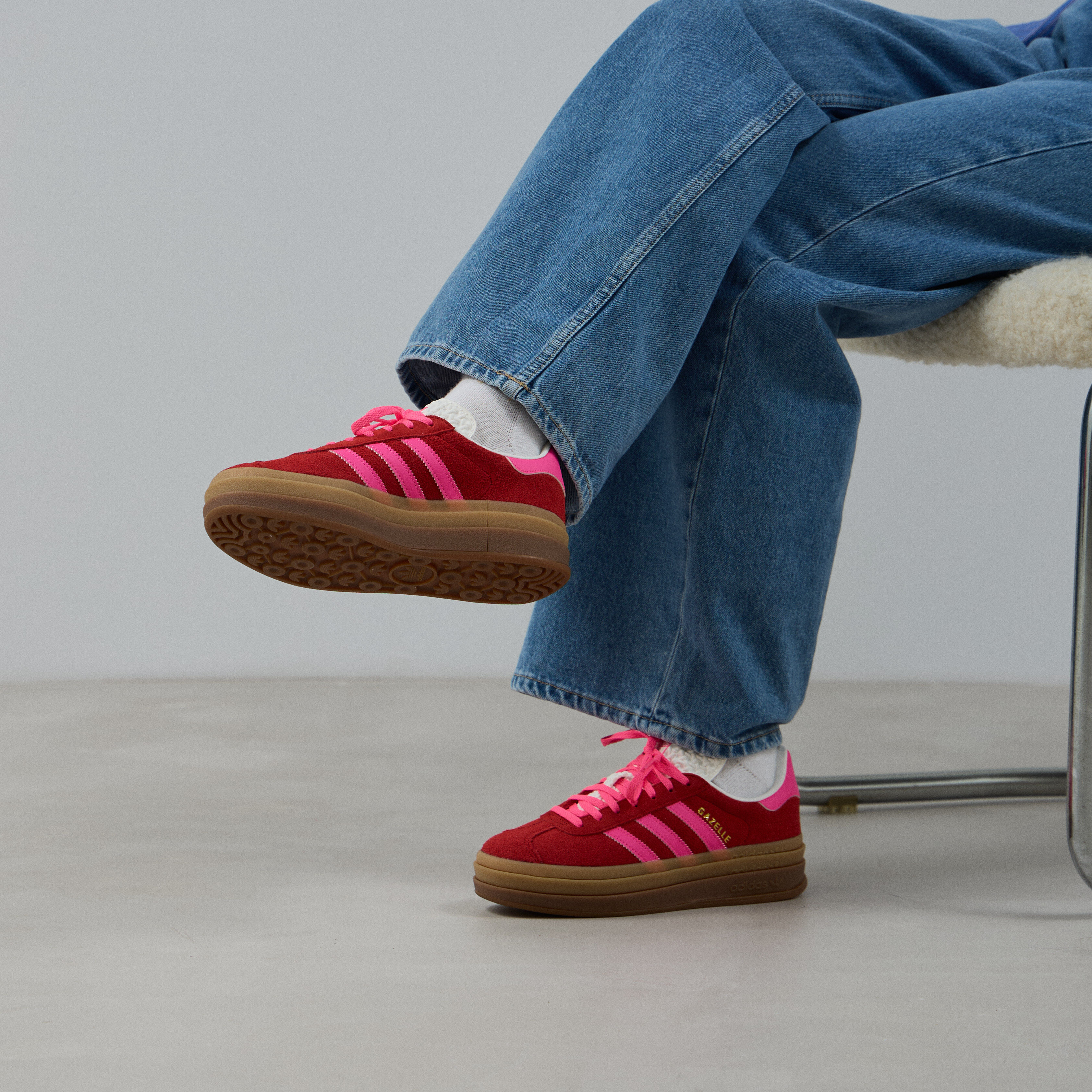 ADIDAS ORIGINALS GAZELLE BOLD ROSSO ROSA SNEAKERS DONNA Courir
