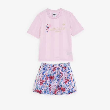 ADIDAS ORIGINALS TEE SET LIBERTY ROSA/MULTICOLORE BAMBINO