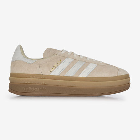 ADIDAS ORIGINALS gazelle GAZELLE BOLD PONY HAIR BEIGE/BIANCO DONNA