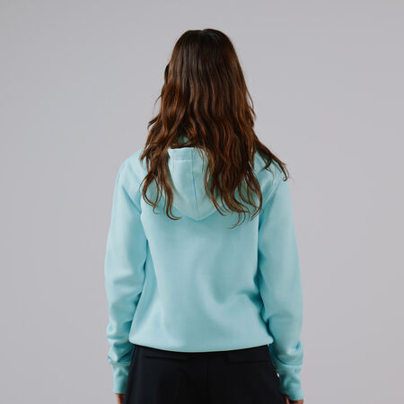 NIKE HOODIE CLUB CENTERED LOGO BLU/BIANCO DONNA